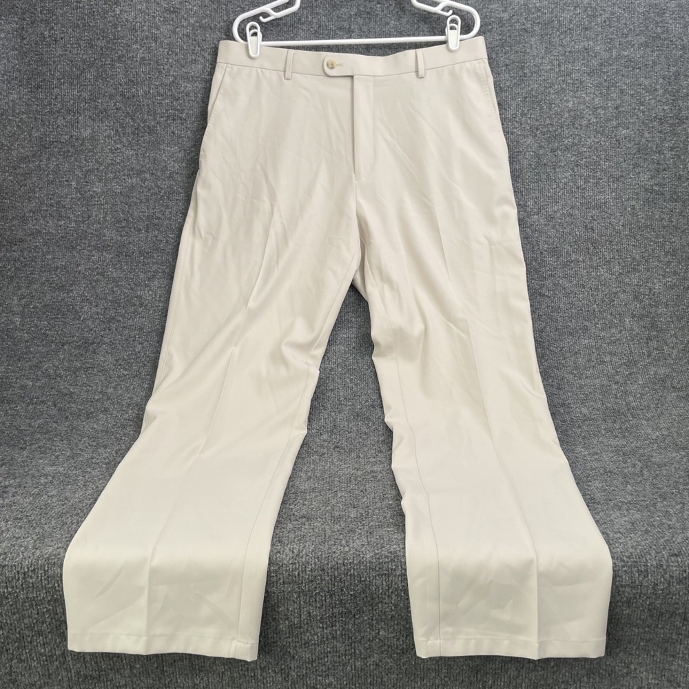Peter Millar Crown Sport Performance Golf Pants Mens Sz 38/34 Trousers Beige